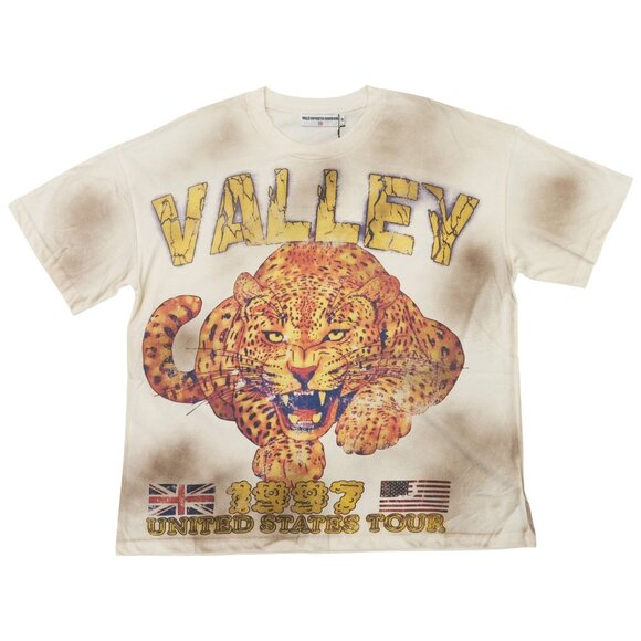 Vale Forever Tour Cheetah T-shirt Beige - Picture 1 of 4